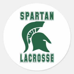 Lacrosse Mascot Spartaanse Sticker