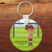 Lacrosse meisje sleutelhanger (Voorkant)