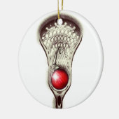 Lacrosse Merry Lax-mas Keramisch Ornament (Links)