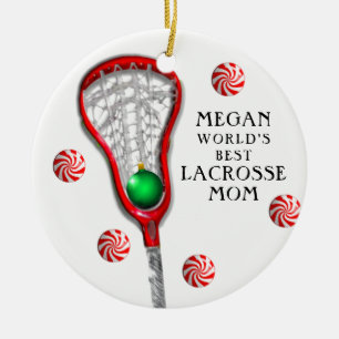 Lacrosse Moeder Keramisch Ornament
