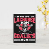 Lacrosse Moeder Speler Team Sport Moeder Moederdag Kaart (Gele Bloem)