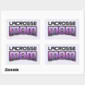 Lacrosse MOM Rechthoekige Sticker (Vel)