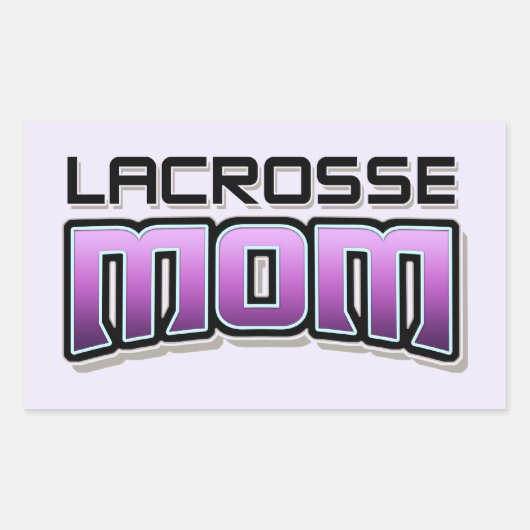 Lacrosse MOM Rechthoekige Sticker (Voorkant)