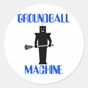 Lacrosse Motivatie GroundballMachine zwart Sticker