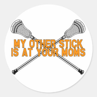 Lacrosse My Other Stick Ronde Sticker