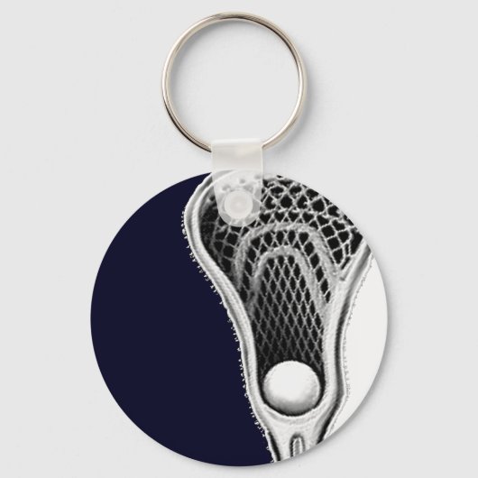 Lacrosse Navy Blauwe Sleutelhanger (Voorkant)