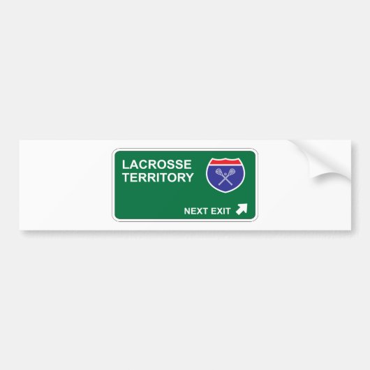 Lacrosse Next Exit Bumpersticker (Voorkant)