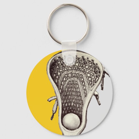 Lacrosse nieuwigheidgeschenk sleutelhanger (Voorkant)