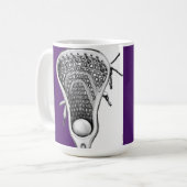 Lacrosse Novelty Cadeau Café Mug (Devant gauche)
