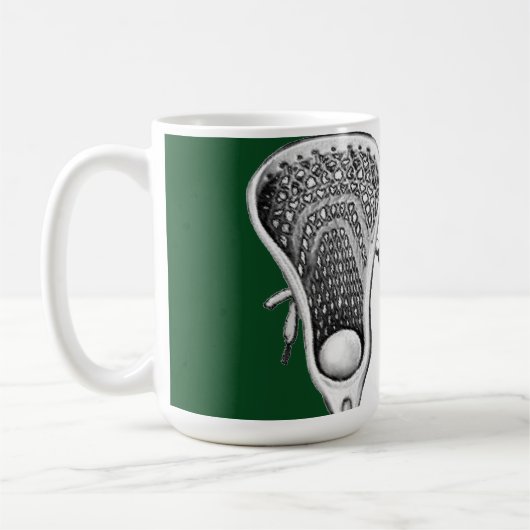 Lacrosse Novelty Cadeau Café Mug (Gauche)