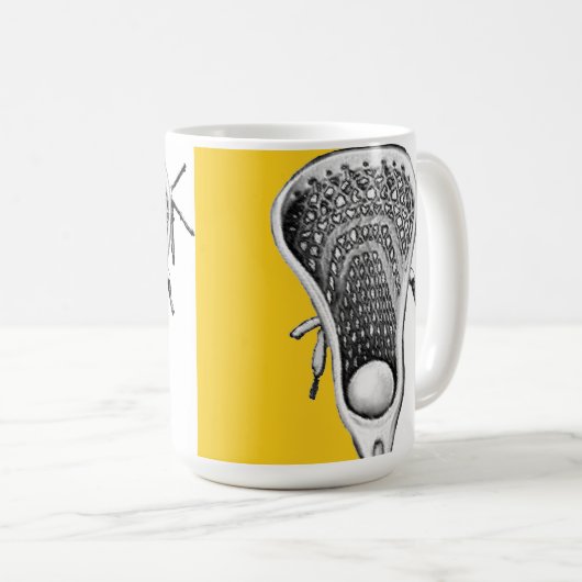 Lacrosse Novelty Gift Coffee Mok (Voorkant rechts)