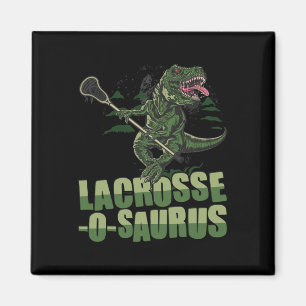 Lacrosse-o-saurus - Grappige Lacrosse Speler Lax L Magneet
