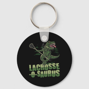 Lacrosse-o-saurus - Grappige Lacrosse Speler Lax L Sleutelhanger