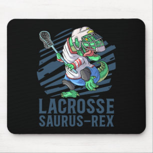 Lacrosse-o-saurus T Rex Dinosaur Met Lacrosse Sti Muismat