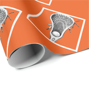 Lacrosse oranje cadeauverpakkings papier
