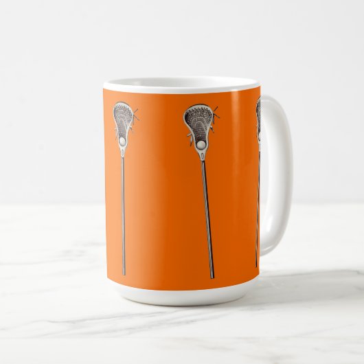 Lacrosse Oranje koffie Mok (Voorkant rechts)