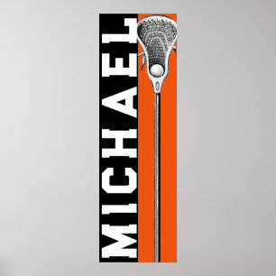 Lacrosse Oranje Poster