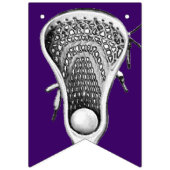 Lacrosse Paarse Team Vlaggetjes (Tweede vlag)