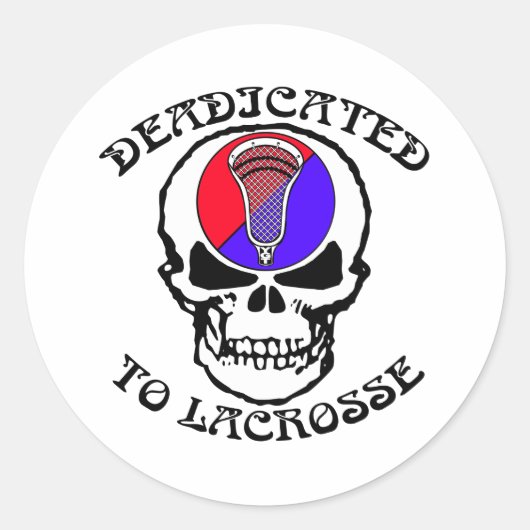 Lacrosse parodie toegewijde Sticker (Voorkant)