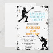 Lacrosse party invitation (Devant / Derrière)