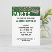 Lacrosse Party Kaart (Staand voorkant)