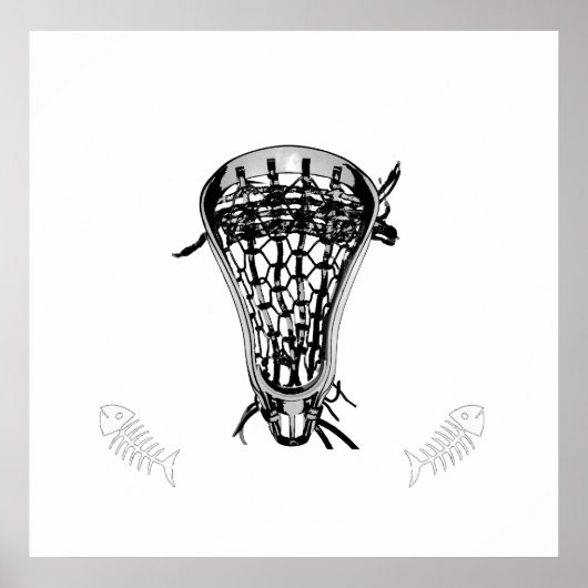 Lacrosse Pass Fish Poster (Voorkant)