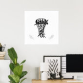 Lacrosse Pass Fish Poster (Thuiskantoor)
