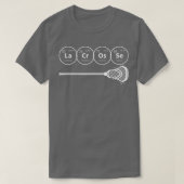 Lacrosse Periodic able of Elements Chemistry Gift T-shirt (Design voorkant)