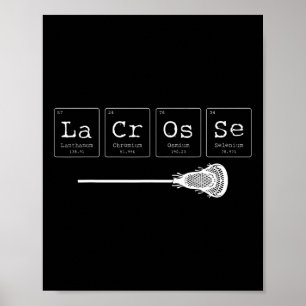 Lacrosse - Periodiek Tabel van Elementen Chemie 1 Poster