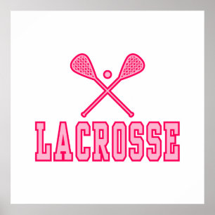 Lacrosse Pink Poster