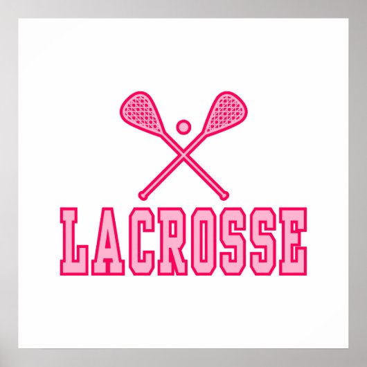 Lacrosse Pink Poster (Voorkant)