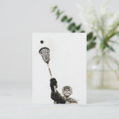 Lacrosse Player 3 Briefkaart (Staand voorkant)