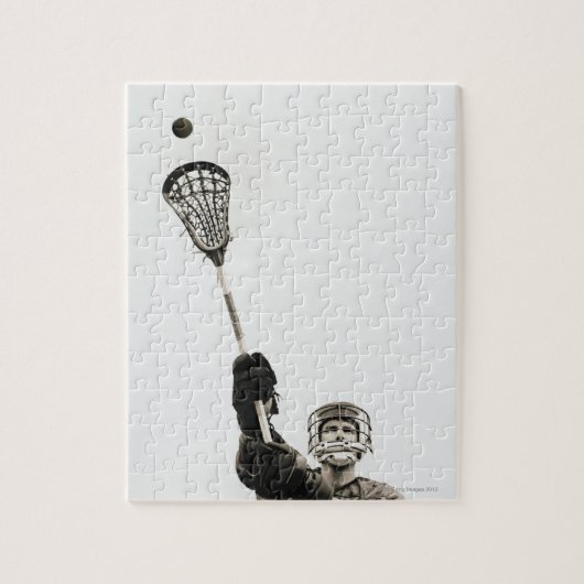 Lacrosse Player 3 Legpuzzel (Verticaal)