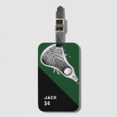 Lacrosse Player Bagagelabel (Voorkant (verticaal))