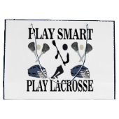 Lacrosse Player Coach Team Verjaardag Groot Cadeauzakje (Achterkant)