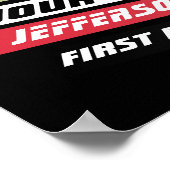 Lacrosse Player Custom Gift in Rood Poster (Hoek)