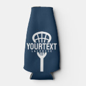 Lacrosse Player CUSTOM TEXT Team Mesh Sport Stick Flesjeskoeler (Voorkant)