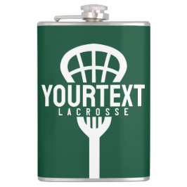 Lacrosse Player CUSTOM TEXT Team Mesh Sport Stick Heupfles