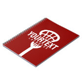 Lacrosse Player CUSTOM TEXT Team Mesh Sport Stick Notitieboek (Linkerzijde)