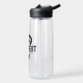 Lacrosse Player CUSTOM TEXT Team Mesh Sport Stick Waterfles (Links)