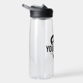 Lacrosse Player CUSTOM TEXT Team Mesh Sport Stick Waterfles (Rechts)