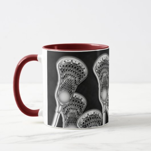 Lacrosse Player Gift Mok (Links)