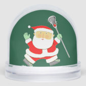 Lacrosse Player Holiday Cadeaus Sneeuwbol (Voorkant)