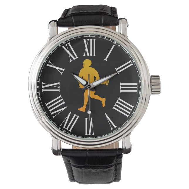  Lacrosse Player Horloge (Voorkant)