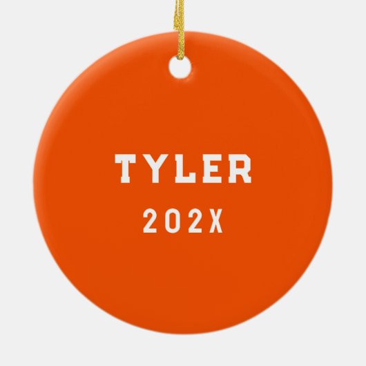 Lacrosse Player Keramisch Ornament (Achterkant)