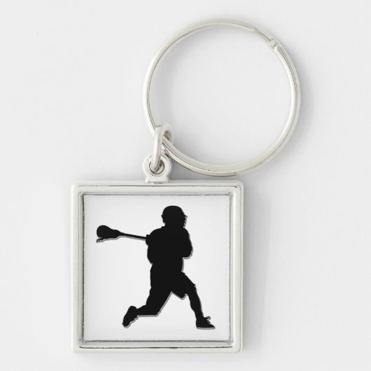 Lacrosse Player Sleutelhanger (Voorkant)
