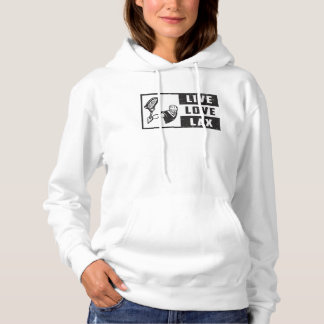 Lacrosse Player Team Live Love Lax Funny Gift Idee Hoodie