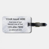 Lacrosse Player Typographic Custom Bagagelabel (Achterkant horizontaal)
