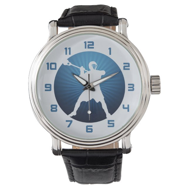 Lacrosse Player Watch Horloge (Voorkant)