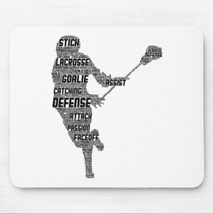 Lacrosse Player Youth Kinder Mannen Boys Muismat